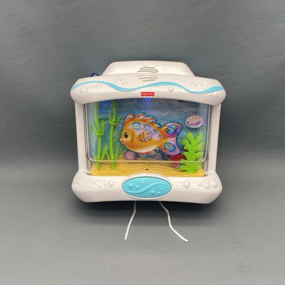 Fisher Price Ocean Wonder Aquarium Light Sound Crib Soother Toy Works